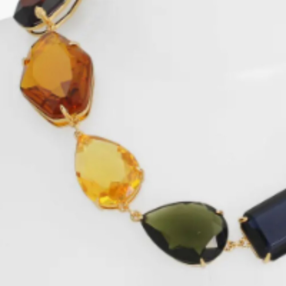 2 Piece KURT GEIGER LONDON Crystal Stone Necklace & Bracelet - Picture 9 of 13